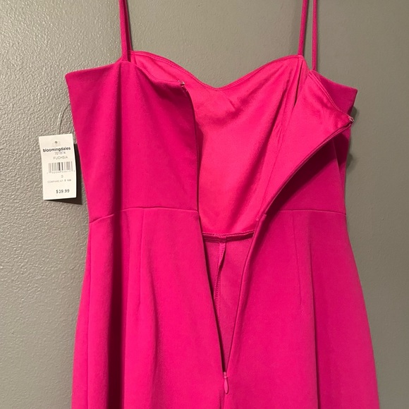 NWT BeBe Sz Small Hot Pink Exposed Leg Jumpsuit! - Picture 9 of 12